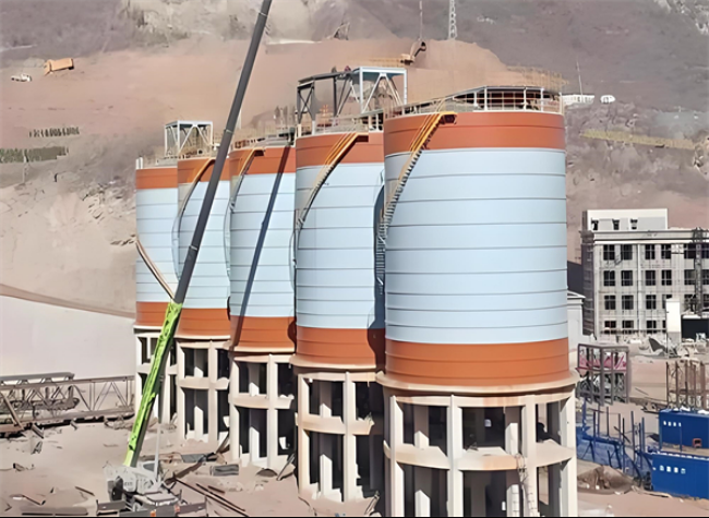 九湖镇高架钢板仓